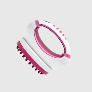 جهاز تدليك كهربائي فاخر أنيق باللون الوردي والأبيض مع رأس مدبب للجسم للاسترخاء اليومي في المنزل والمكتب - Product Image 3