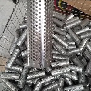 Stainless Steel Metal Exhaust Round Filter Mesh Tube Perforated Pipe