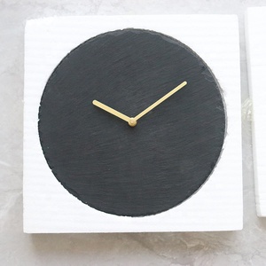 Horloge murale en ardoise noire au design écologique, horloge murale Paul Cézanne pour la maison - Product Image 5