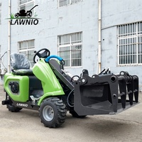 Spedizione Gratuita Minipala Gommata LAWNIO con Motore a Benzina Bicilindrico per Operazioni in Spazi Ristretti e Uso Agricolo