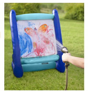 Chevalet d'intérieur et d'extérieur gonflable en vinyle robuste pour enfants avec peintures, éponges, pinceau et plateau d'art intégré - Product Image 5