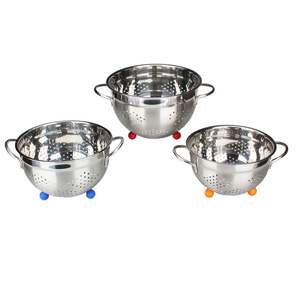 Colador de drenaje de grado alimenticio de acero inoxidable 18/8 de calidad superior para lavado de cocina - Product Image 4