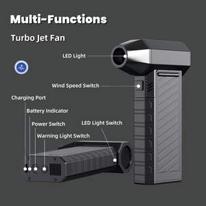 180W <span class=keywords><strong>Turbo</strong></span> Jet Fan Portable Brushless Moteur Souffleur D'air Sans Fil De Poche Électrique Air Duster pour Voiture Usage Domestique Nettoyeurs <span class=keywords><strong>Produit</strong></span> - Product Image 4