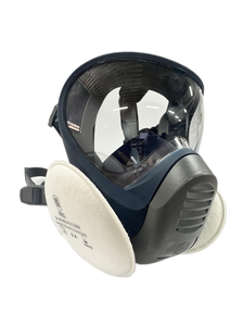 Masque respiratoire intégral avec filtre P3 double usage, réutilisable, protection contre la poussière et les gaz, pour usage chimique, homologué CE - Product Image 1