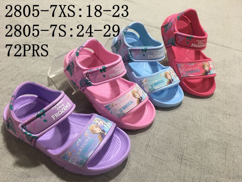 2805-7 flat sandals for girls