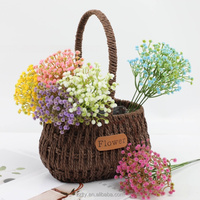 Fleurs artificielles en gypsophile, bouquet de mariée, décoration pour la maison et l'hôtel, fleurs en plastique, accessoires photo