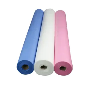 Customized disposable bed sheet roll 80*180 cm massage mattress towel 100% viscose PP bed sheet