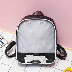Tùy Chỉnh Chuyên Nghiệp Thực Hiện Itabag Nhà Sản Xuất Phổ Biến Ita Bag Với Pins Hiển Thị Thời Trang Trong Suốt Pvc Ba Lô - Product Image 2