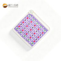 Siège de massage chauffant Jiwan Lejia en améthyste et tourmaline naturelle BioMat avec laser rouge Photon 45x45cm