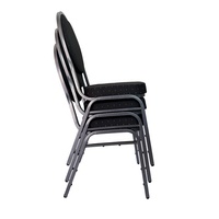 Housse de chaise de banquet en spandex de haute qualité, durable et à prix abordable, pour chaises de banquet empilables en acier, en provenance de Chine.