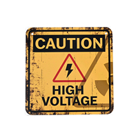 Plaque signalétique en métal d'avertissement de danger hautement inflammable, impression personnalisée de haute qualité sur aluminium, pour décoration murale