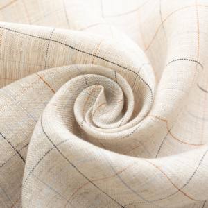 Prix usine 100% pur <span class=keywords><strong>lin</strong></span> tissu à carreaux écologique finition douce technique tissée respirant plaine teint garçon fille chemises - Product Image 4