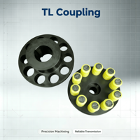 Accouplement en acier TL Pin-Bush de marque SFS, type rigide, structure à boulons, couple élevé, garantie 1 an, prix avantageux