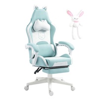 Chaise de jeu vidéo Oem personnalisée de conception de panda mignon la moins chère Noir Blanc Chaise De Gaming Chaise de jeu noire pour ordinateur de jeu Pc