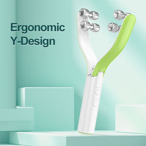 Popüler tarzı Microcurrent yüz masajı V şekli yüz germe bakımı Anti kırışıklıklar yanaklar ve çene yüz zayıflama Y şekil rulo - Product Image 2