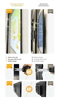 Affichage publicitaire mural numérique LCD sans cadre à écran non tactile avec bordure ultra-fine