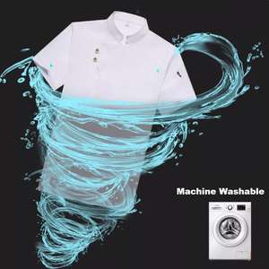 Uniforme de Chef de secado rápido de manga corta OEM, 10 Uds., ropa de trabajo de cocina de malla transpirable personalizable para Hotel - Product Image 4