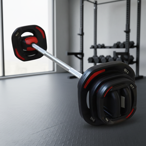 مجموعة أوزان حديدية عالية الجودة ومتينة بوزن 20 كجم على شكل فم التمساح مع مقابض مزدوجة وأوزان قابلة للتعديل - Product Image 2