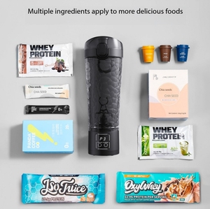 Bouteille Mixeur Électrique Automatique pour Poudre Protéinée, <span class=keywords><strong>Shaker</strong></span>, Mélangeur à Lait et Café, Bouteille Agitatrice pour Sports et Fitness - Product Image 3