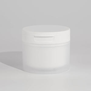 Bocaux en verre blanc givré avec couvercles et cuillère <span class=keywords><strong>pour</strong></span> masques capillaires et faciaux, <span class=keywords><strong>shampoing</strong></span>, crème nettoyante - Marquage à chaud 100g/120g/150g - Product Image 1