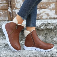 Vente en gros directe d'usine bottes d'hiver pour dames bottes épaisses bottes de neige de marque de créateur pour femmes