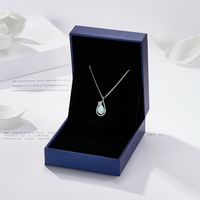 Collier en argent sterling S925 avec opale naturelle, larmes de vie, vente en gros personnalisée, pendentif en forme de larme, mode de luxe pour femmes