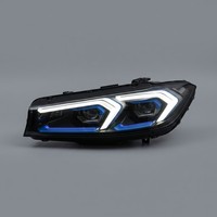 Pour BMW Série 3 G20/G28 2020-2024 LCI : Ensemble de phares LED laser avec sourcil bleu DRL, projecteur modifié, mise à niveau Plug and Play