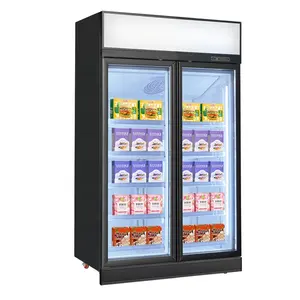 超市冰淇淋玻璃门冷冻柜显示数字控制器立式冷水机冰箱
