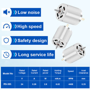 RB 24V 48V High Rpm <span class=keywords><strong>Dc</strong></span> 12V High Torque Brushed <span class=keywords><strong>Dc</strong></span> <span class=keywords><strong>Motor</strong></span> 5nm Torque <span class=keywords><strong>Dc</strong></span> Gear <span class=keywords><strong>Motor</strong></span> con reductor 7000RPM - Product Image 4