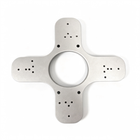 Plaque d'adaptation croisée en aluminium sur mesure usinée CNC, multi-trous, pour montage de cardan de robot industriel et stabilisateur de caméra de drone