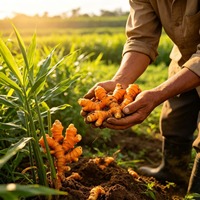 Poudre d'extrait de racine de curcuma de haute qualité 10:1-100:1, à haute teneur en curcumine, colorant alimentaire naturel, ingrédient de supplément, vente en gros en vrac