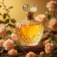 Bouteille de parfum de luxe en verre transparente OEM de haute qualité vide 30ml 50ml 100ml tailles avec boîte pour crème de soin de la peau crème pour le visage