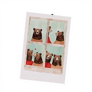 Álbum de Fotos Personalizado con Impresión Digital, Scrapbook, Regalo DIY, Photo <span class=keywords><strong>Booth</strong></span>, Tarjetas de Beso y Amor, Diseño de Oso, Tarjeta de Aniversario - Product Image 1