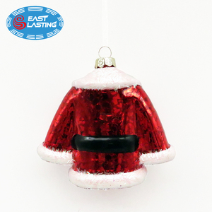Vetro dipinto Di Natale Ornamento di Natale Appeso Figurine Di Vetro Santa Hotline per la Decorazione Il Vostro Albero di Natale - Product Image 4