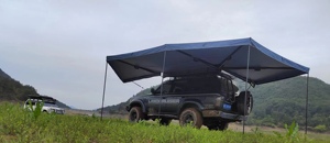 600D Polyester <strong>Canvas</strong> Waterproof High Quality 180 270 360 Degree Sunshade <strong>4WD</strong> <strong>Foxwing</strong> Free Standing Car Rooftop Side <strong>Awning</strong> - Product Image 5