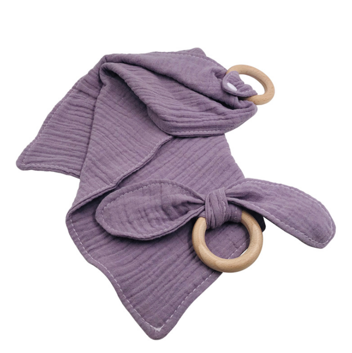 YDS детские товары для мальчиков и девочек кольцо-прорезыватель для ушей в виде кролика мягкий хлопковый детский нагрудник