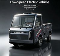 Véhicule utilitaire électrique à basse vitesse à 4 roues YuanqidaFactory Direct, mini camionnette électrique pour le transport sur les chantiers agricoles