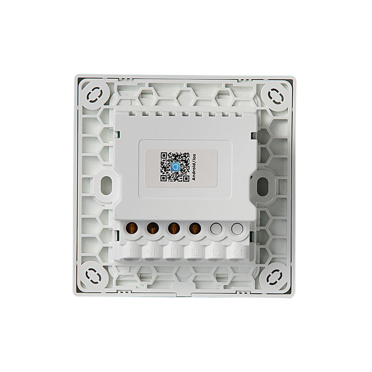 New Arrival British Standard 2 Gang Tempered Glass Panel Electric Switch Smart