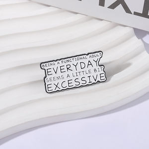 Sming pimleri fonksiyonel bir yetişkin olmak her gün biraz aşırı emaye Pin Sarcasm tırnaklar broş yaka rozeti takı hediye - Product Image 1