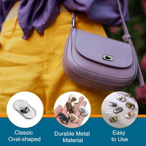 Uxcell – Fermoirs à torsion pour sacs, boutons de fermeture en métal, clips pour sacs à main, bagages, portefeuilles, artisanat, DIY, S - Product Image 3