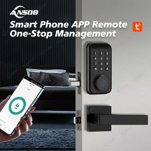 Sinh trắc học vân tay & Keyless nhập Ổ khóa cửa với kết nối wifi tuya BLE mã kỹ thuật số bàn phím chốt cửa thông minh khóa - Product Image 3