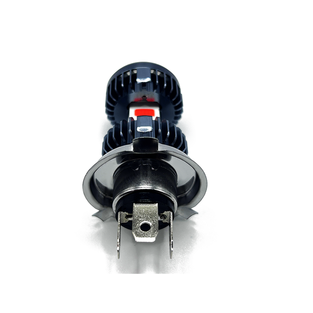 Motorcycle LED headlights electric vehicle lights front headlights white, straight on secondary lights red+blue ribbon flashing