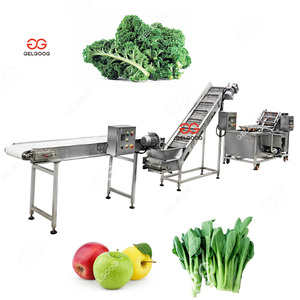 Tùy Chỉnh Tự Động Salad Rau Chế Biến Dây Chuyền Sản Xuất Rau Xà lách Rau Rửa Cắt Khô Máy - Product Image 5