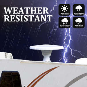 Antena UFO Digital HDTV para exteriores <span class=keywords><strong>AM</strong></span>/FM/VHF/UHF de largo alcance para RV, remolque, camión, caravana, barco - Product Image 5