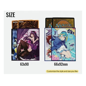 Fundas Personalizadas para Cartas MTG <span class=keywords><strong>Yugioh</strong></span> con Arte Holográfico Impreso, Fundas para Cartas Coleccionables con Estampado de <span class=keywords><strong>Chicas</strong></span> Anime - Product Image 2