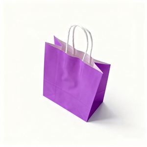 Bolsas de Compra de Papel Kraft Personalizadas de Alta Calidad KM, Muestra Gratis, Diferentes Tamaños y Logotipo para Uso Alimentario - Product Image 2