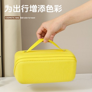 EVA Cosmetic Bag Large Capacity Portable <b>Makeup</b> Storage <b>Case</b> For Travel Women Pink Green Yellow Sunflower Color Options - Product Image 4