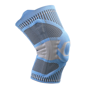 Genouillère de compression sportive en nylon tricoté 3D élastique, nouveau design personnalisé, avec coussinets en silicone - Product Image 4
