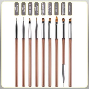 Japanese Acrylic Nail <b>Brush</b> Set Fine Liner Color Painting Phototherapy Pen for Professional Nail Salon - Product Image 3