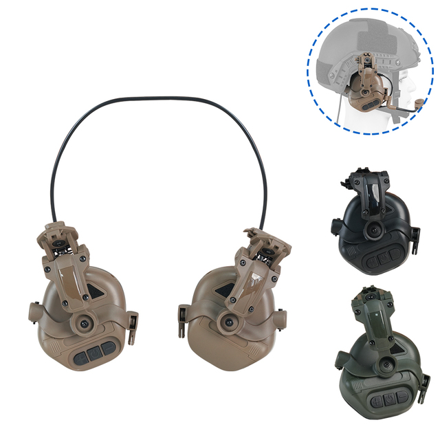 Outdoor Shooting Headphones Tactical Communication Headsets Tactical Helmet Headset with Pickup No Noise Reduction